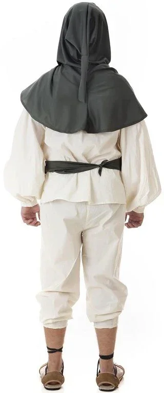 Disfraz de Panadero Medieval con Capucha para Hombre - Image 2