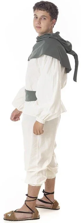 Disfraz de Panadero Medieval con Capucha para Hombre - Image 3