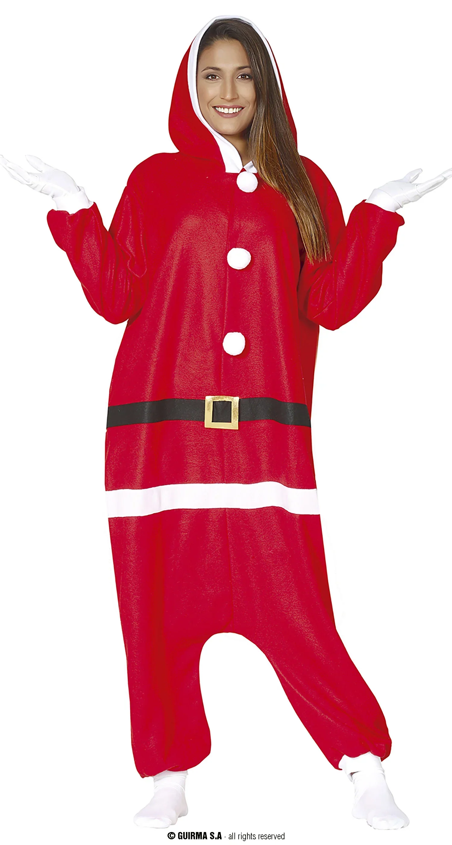 Disfraz de Papá Noel Pijama para Adulto - Image 2