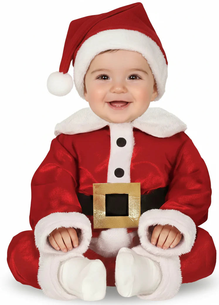 Disfraz de Papá Noel Terciopelo para Bebé