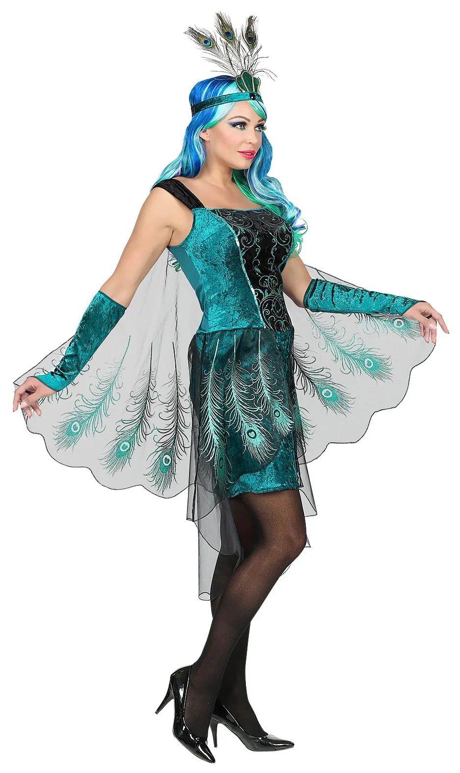 Disfraz de Pavo Real para Mujer - Image 3