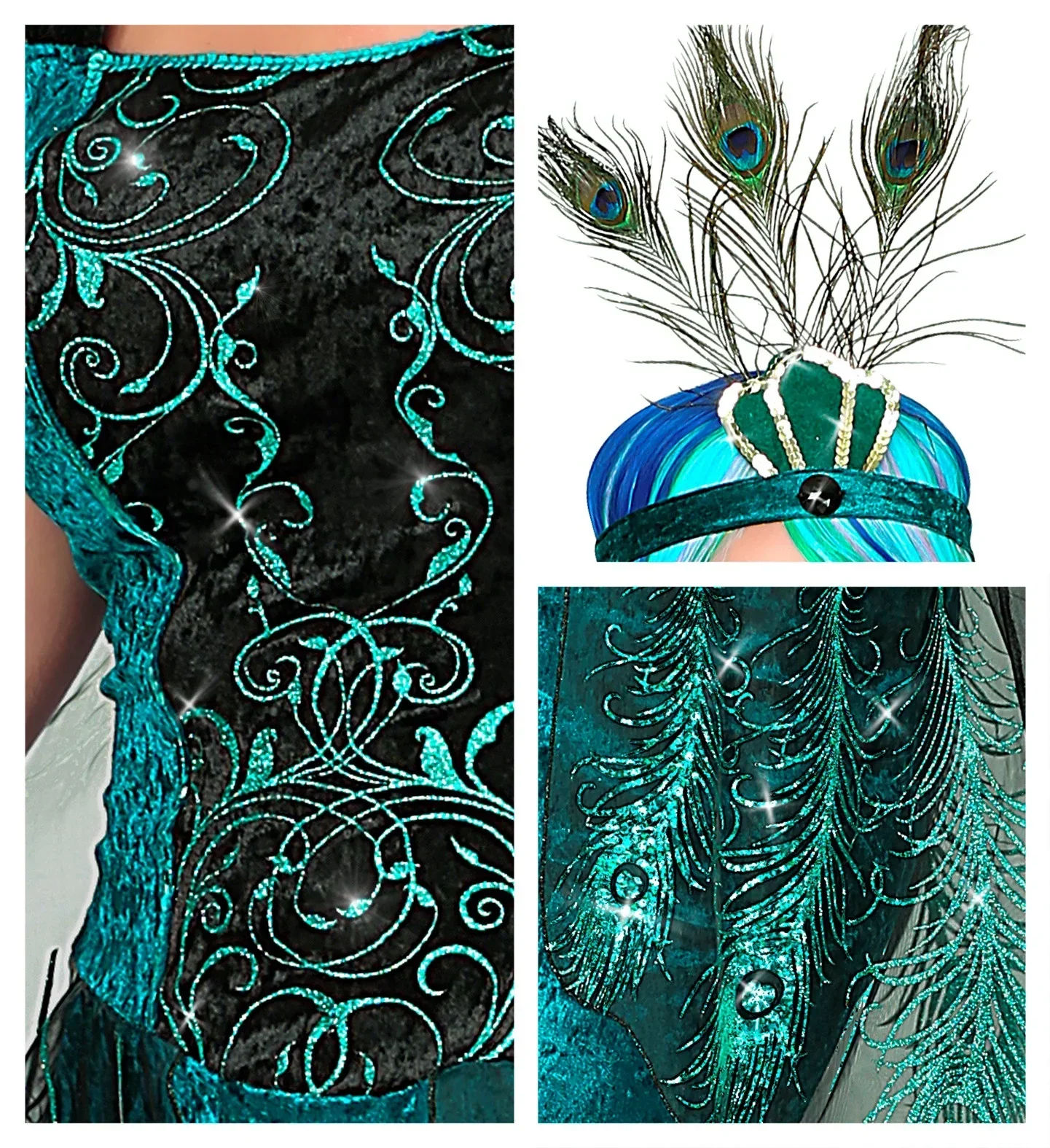 Disfraz de Pavo Real para Mujer - Image 4