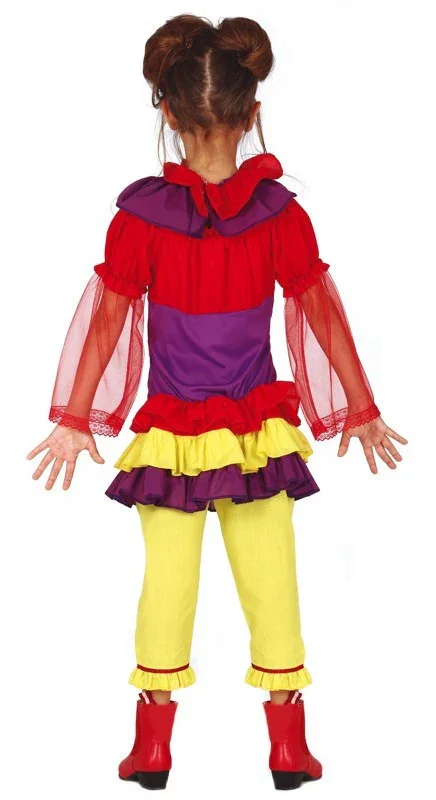 Disfraz de Payasa Asesina Colorida para Niña - Image 2