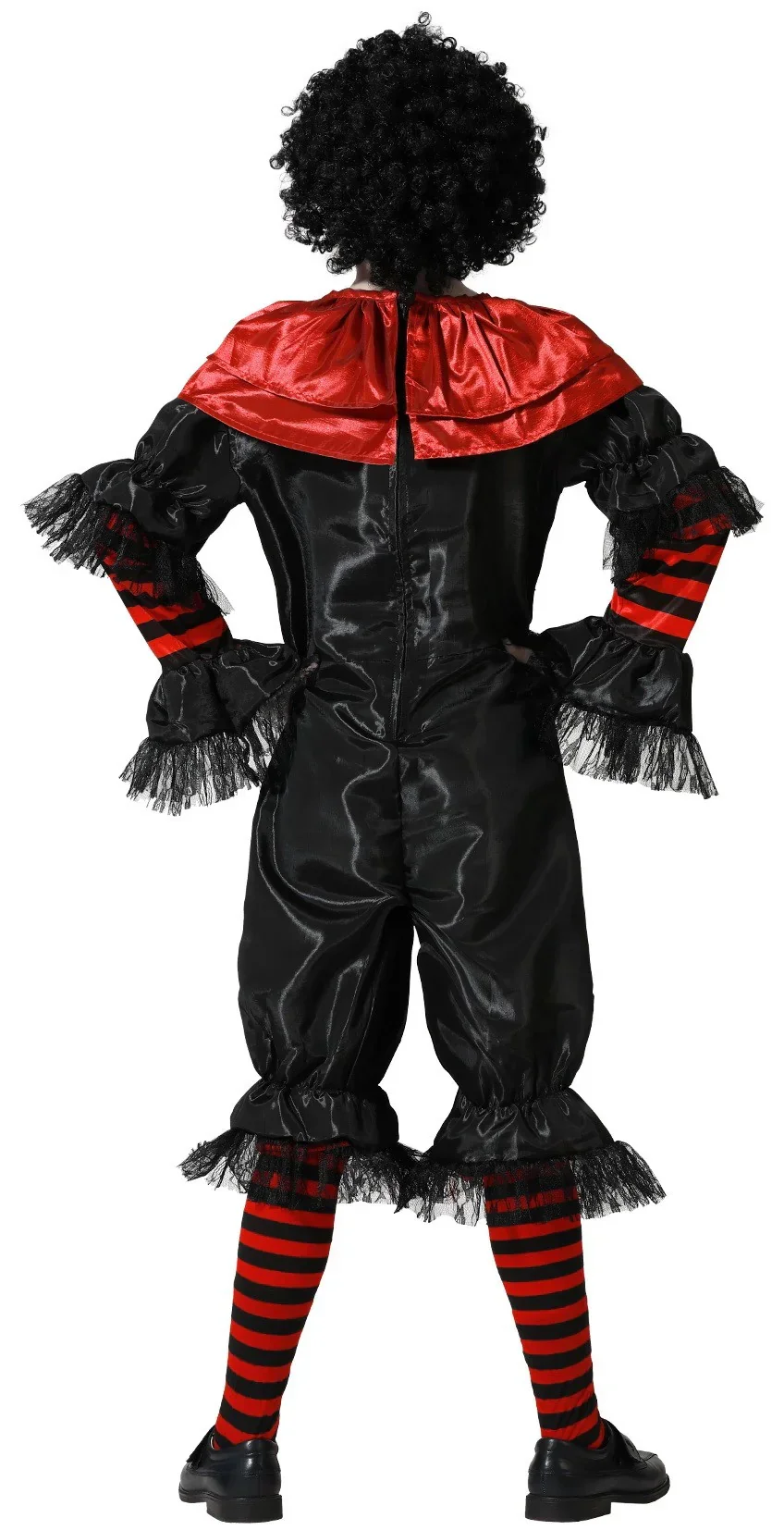 Disfraz de Payaso Asesino Negro y Rojo Infantil - Image 3