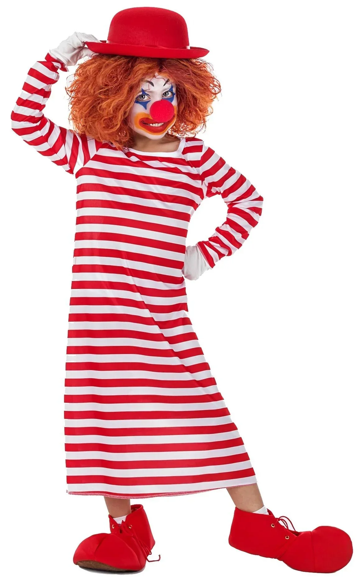 Disfraz de Payaso con Camisón de Rayas Infantil - Image 2