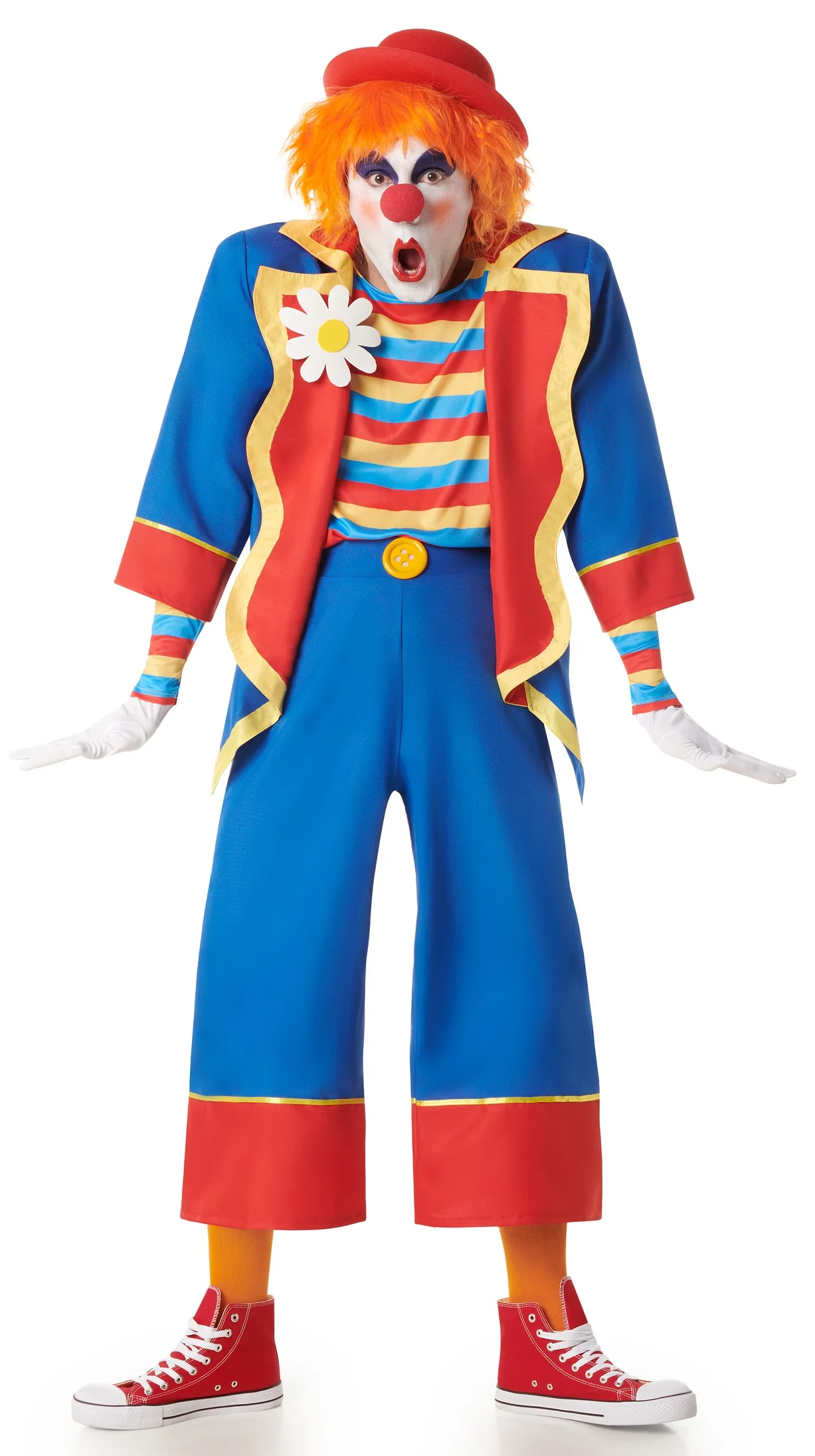 Disfraz de Payaso Multicolor con Chaqueta para Hombre