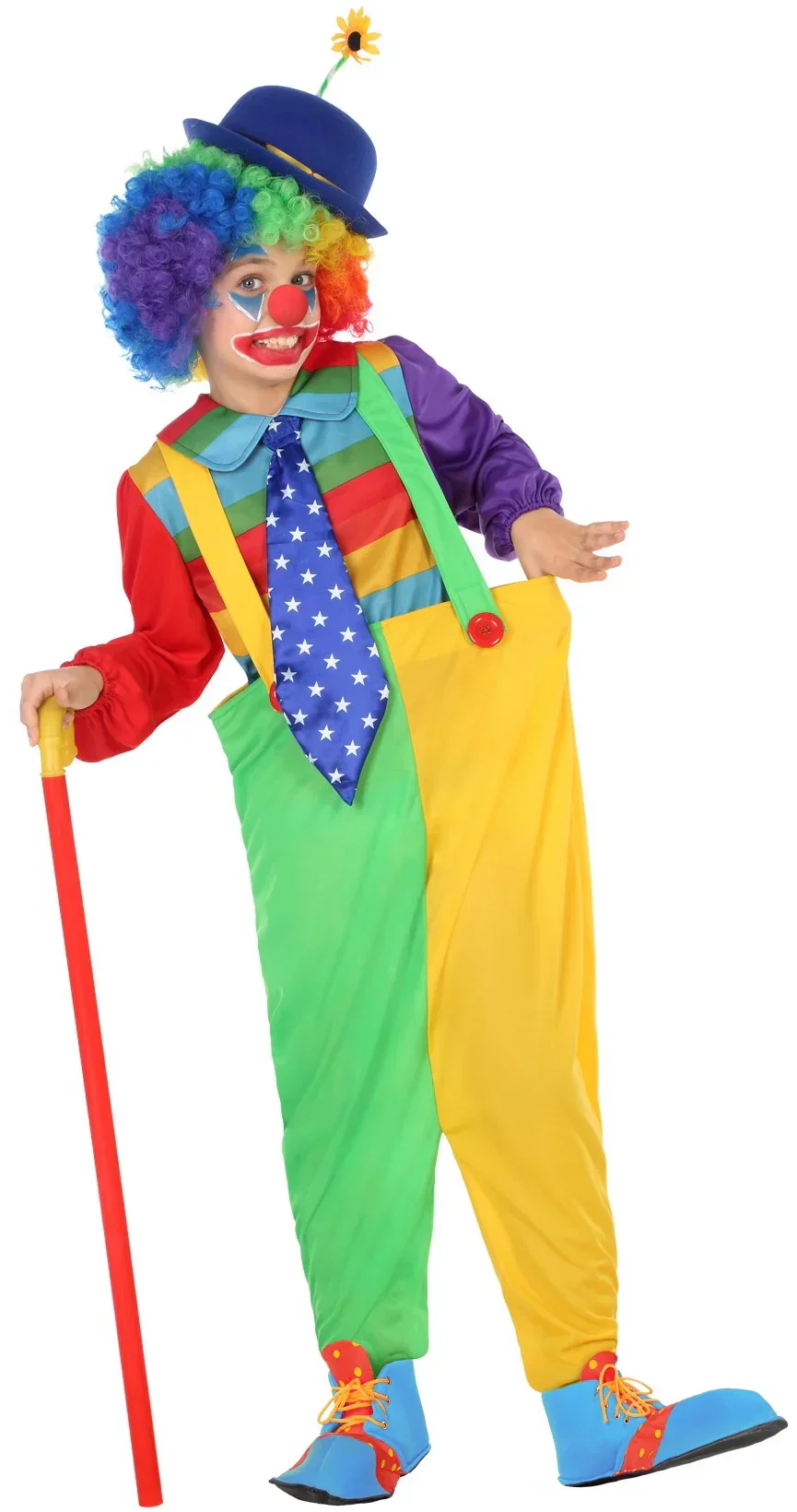 Disfraz de Payaso Multicolor Infantil - Image 2