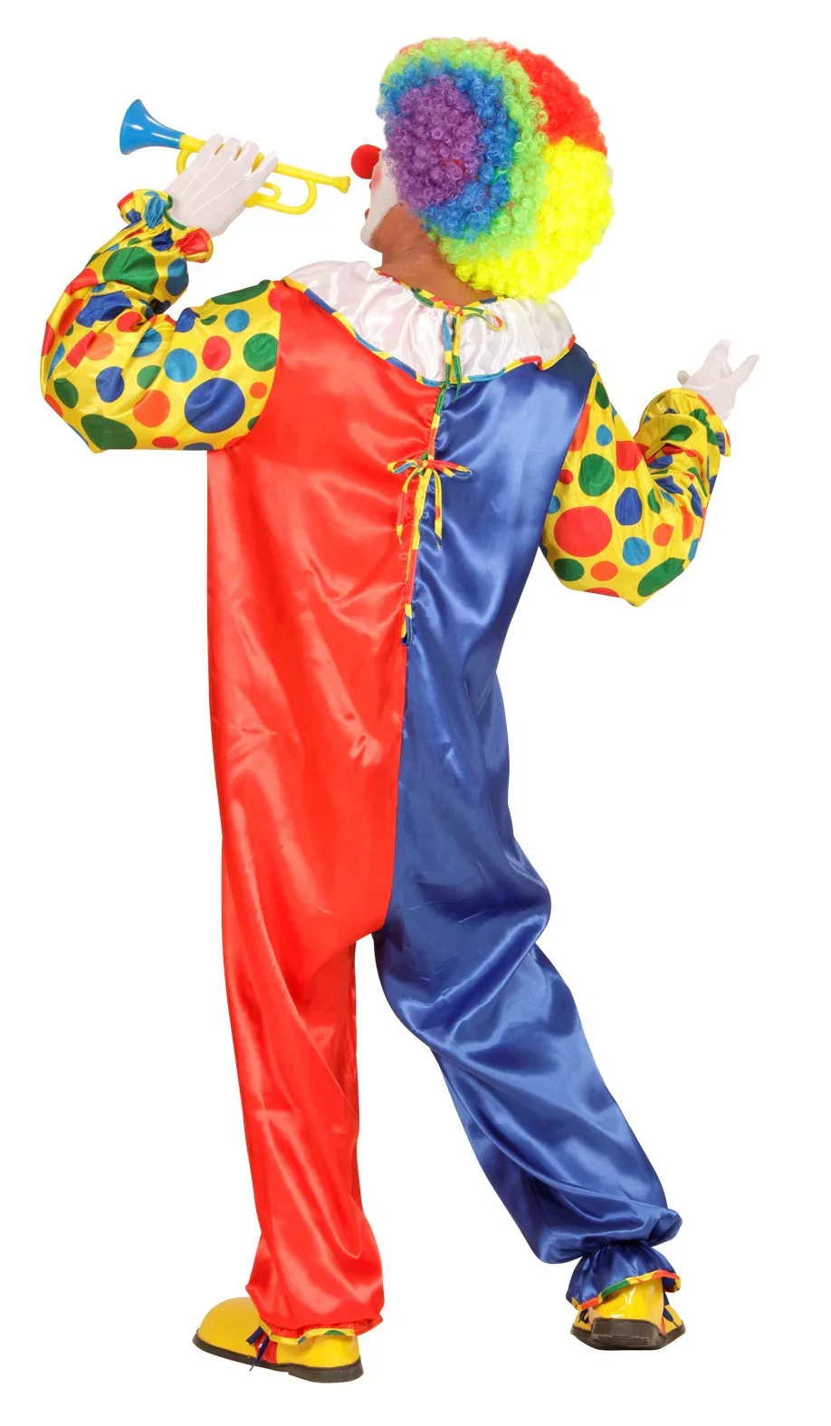 Disfraz de Payaso Rojo y Azul para Hombre - Image 2
