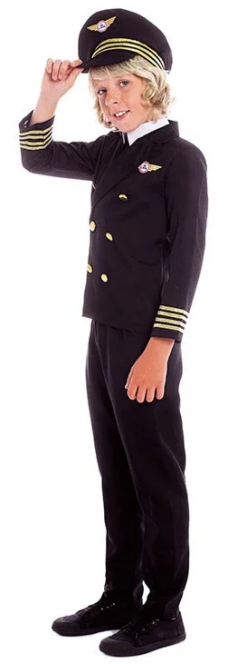 Disfraz de Piloto de Avión Comercial para Niño - Image 3