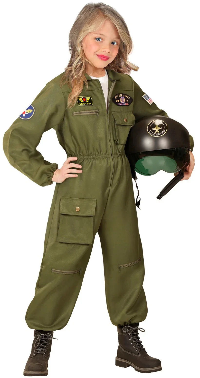 Disfraz de Piloto de Combate Unisex Infantil - Image 3