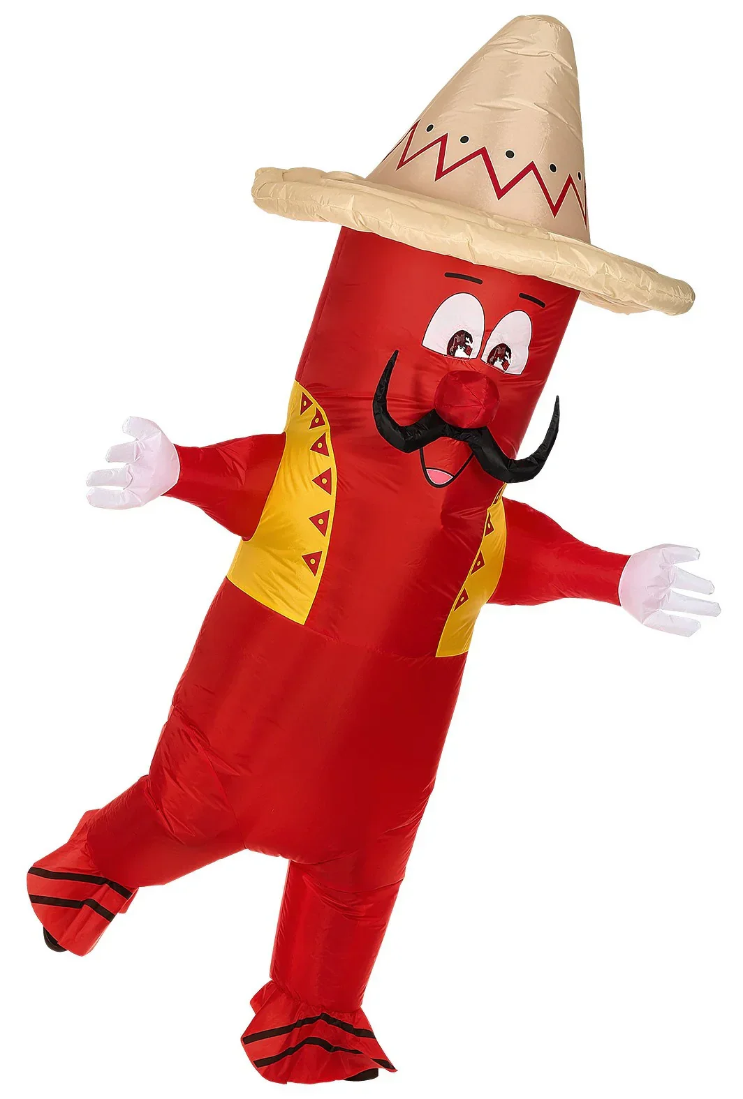 Disfraz de Pimiento Mexicano Hinchable para Adulto - Image 4