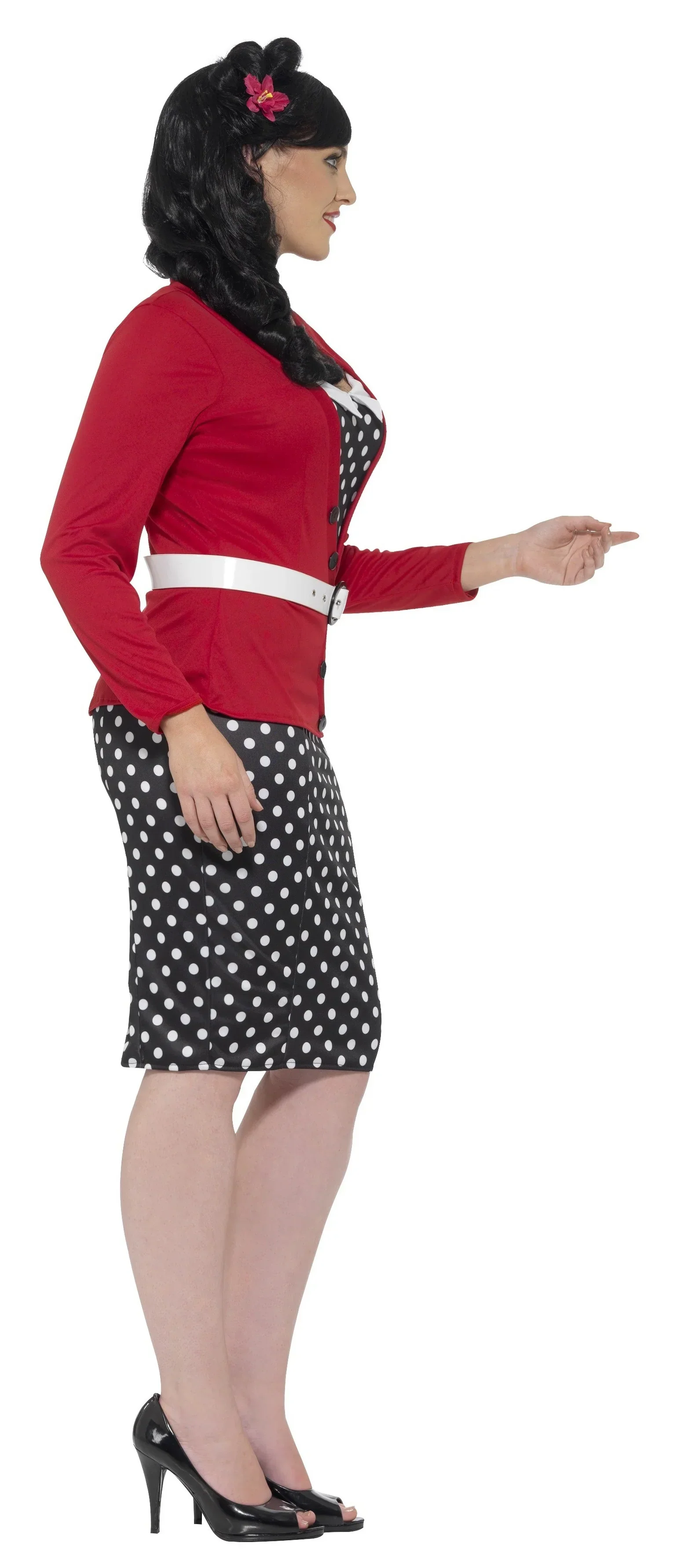Disfraz Pin Up Años 50 en Talla Grande para Mujer - Image 3