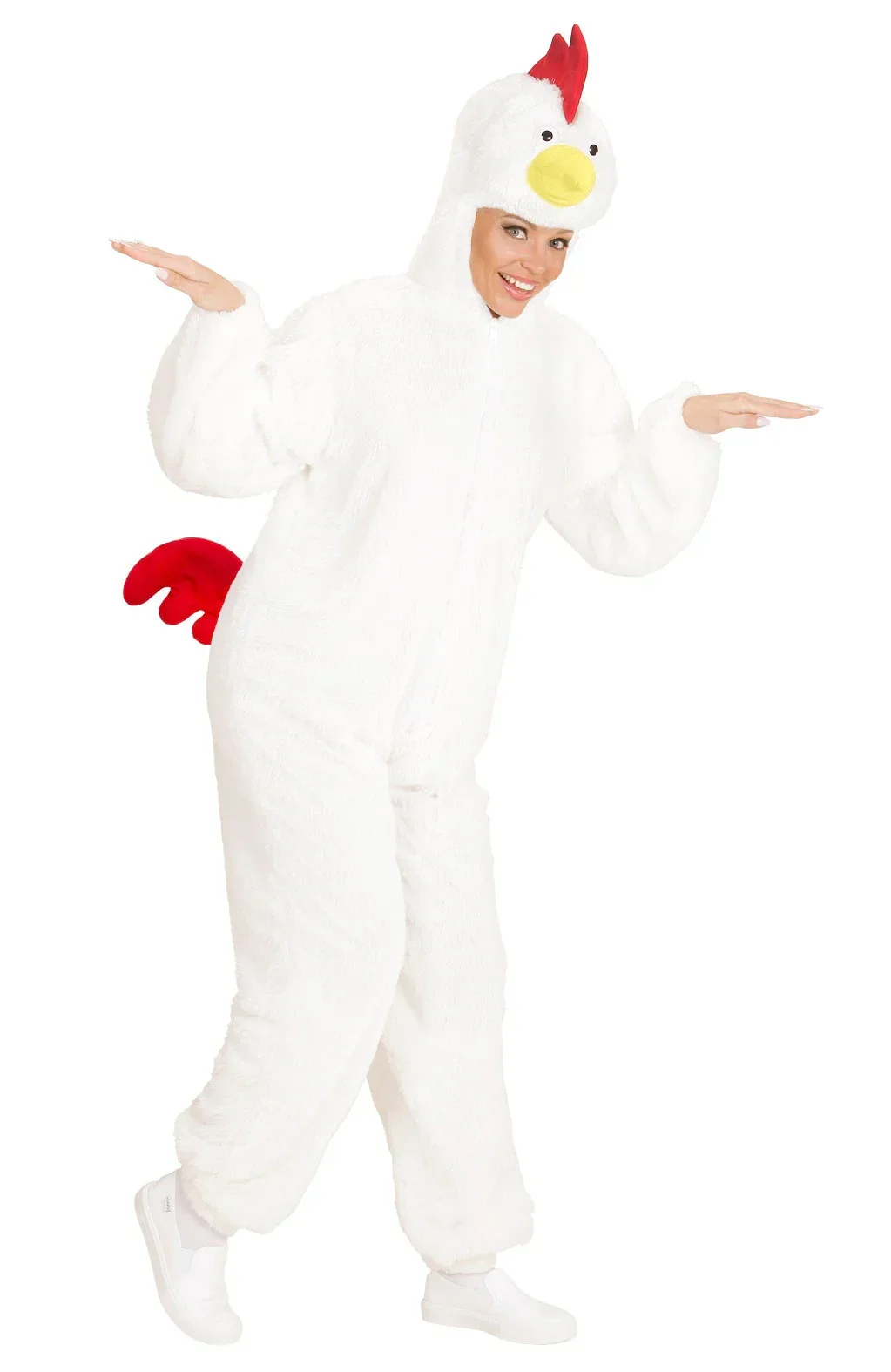 Disfraz de Pollo Blanco Adulto Unisex - Image 2