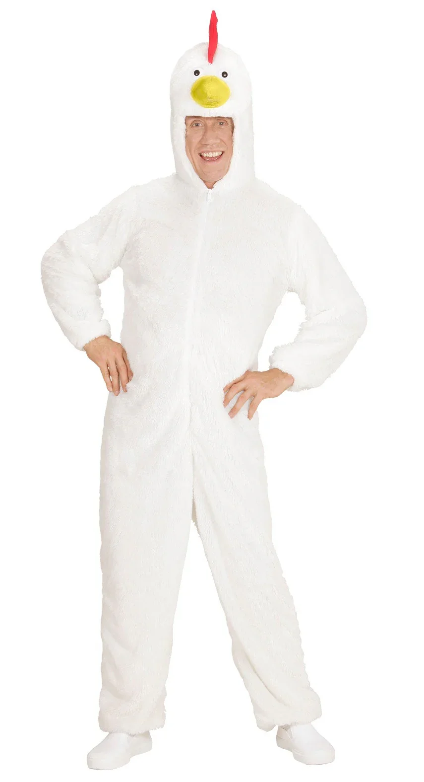 Disfraz de Pollo Blanco Adulto Unisex - Image 4