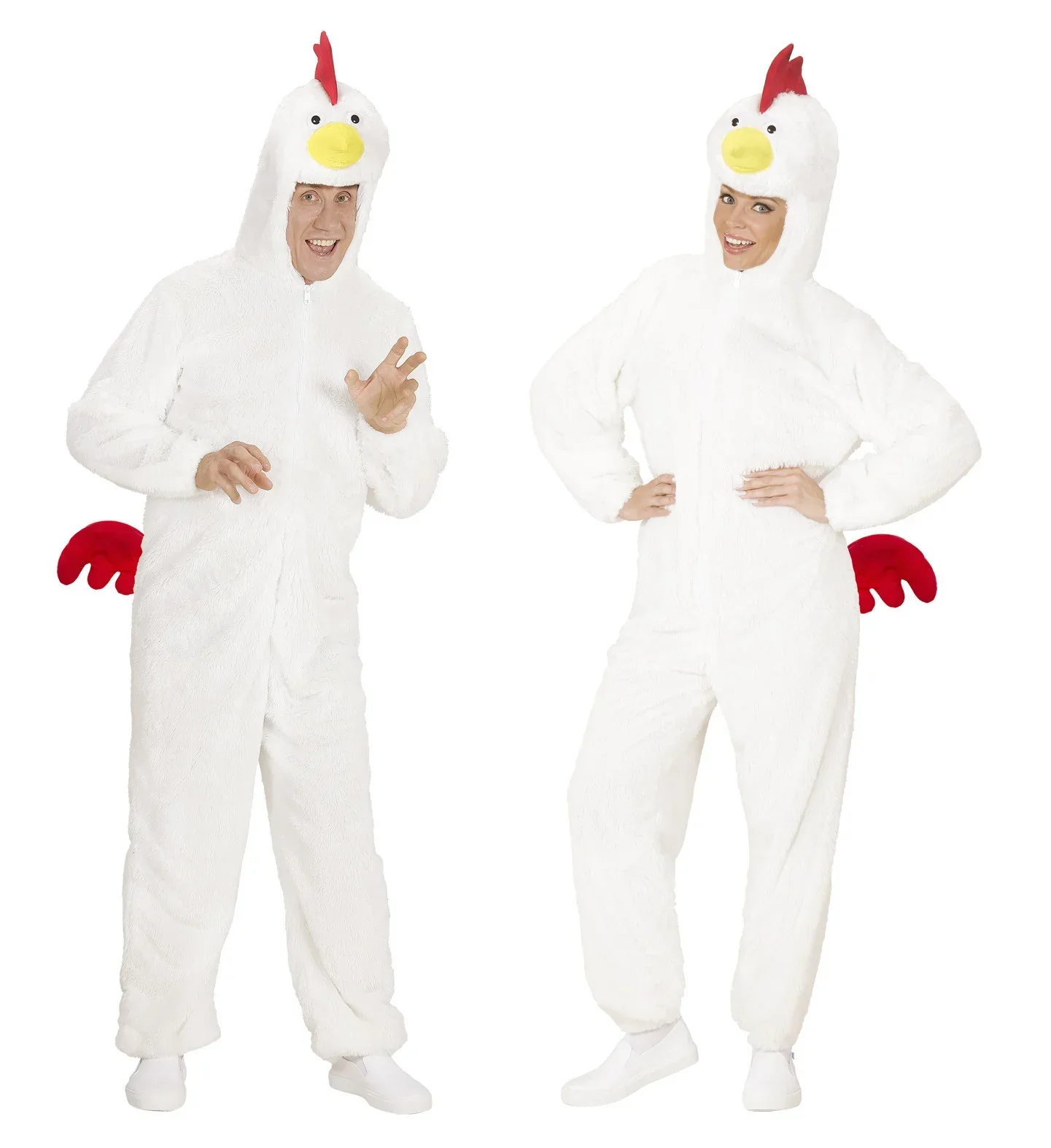 Disfraz de Pollo Blanco Adulto Unisex - Image 5
