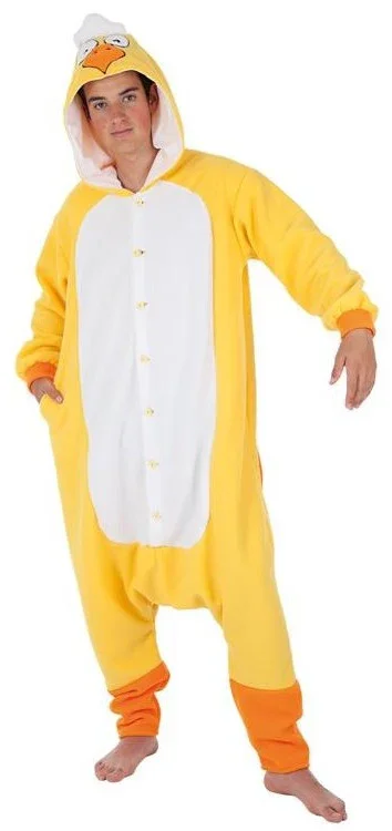 Disfraz de Pollo Pijama para Adulto - Image 2