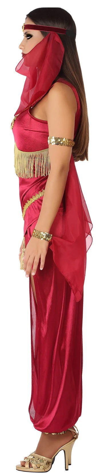 Disfraz de Princesa Árabe Rojo para Mujer - Image 3