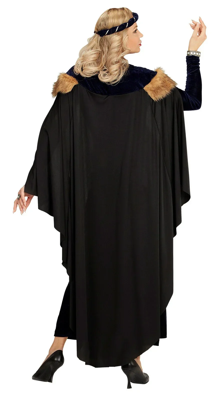 Disfraz de Princesa Medieval Azul Oscuro para Mujer - Image 2