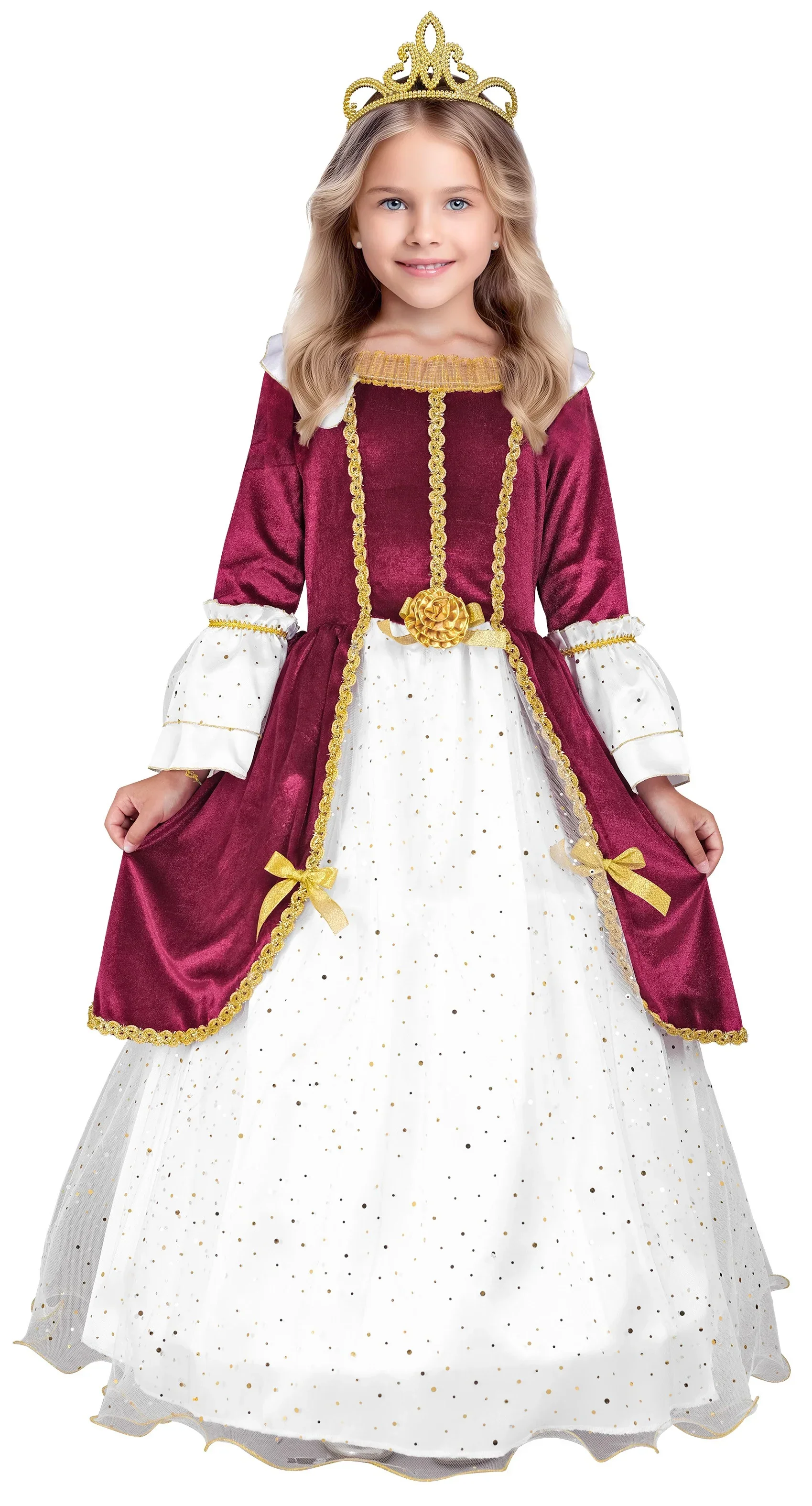 Disfraz de Princesa Medieval Estilosa para Niña - Image 3