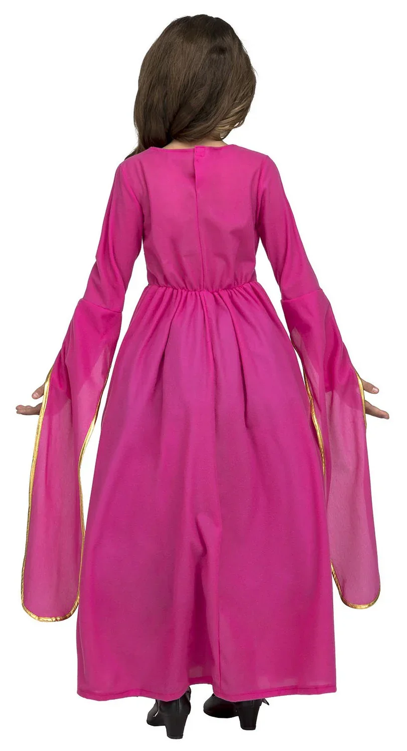 Disfraz de Princesa Medieval Rosa Infantil - Image 2