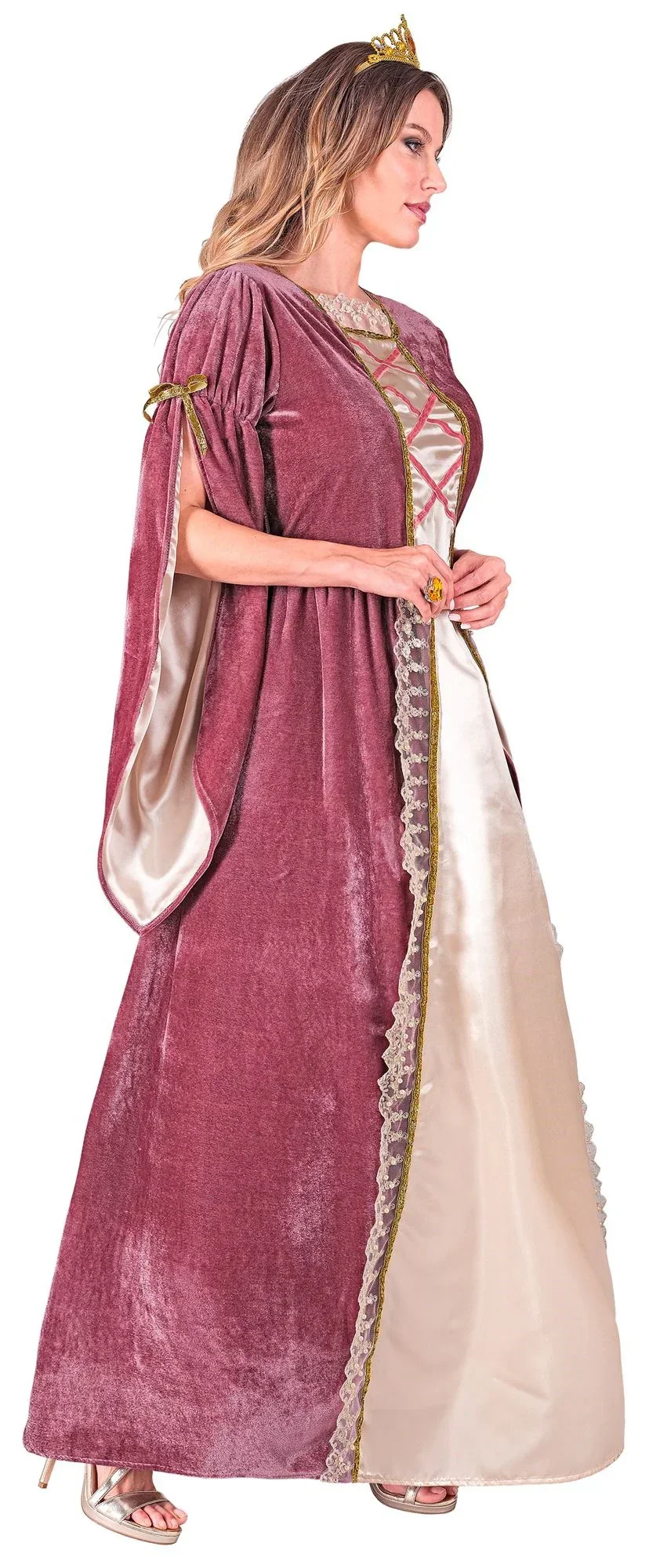 Disfraz de Princesa Medieval Rosa para Mujer - Image 3