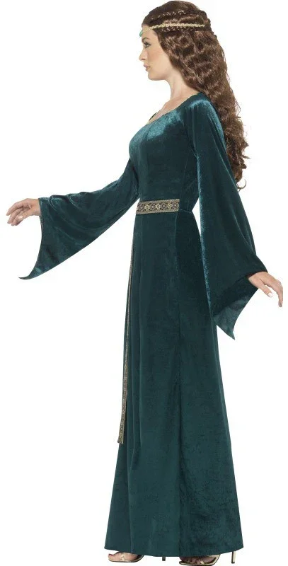 Disfraz de Princesa Medieval Verde para Mujer - Image 3