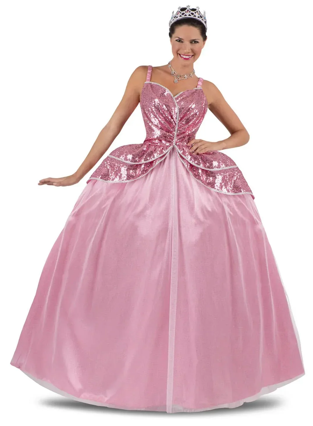 Disfraz de Princesa Rosa con Lentejuelas para Mujer