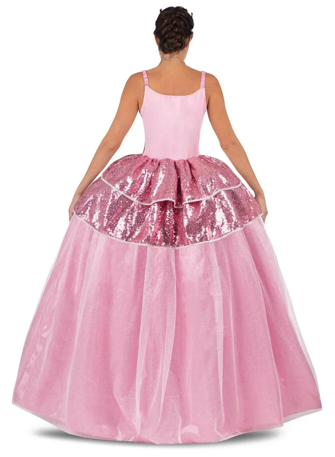 Disfraz de Princesa Rosa con Lentejuelas para Mujer - Image 2