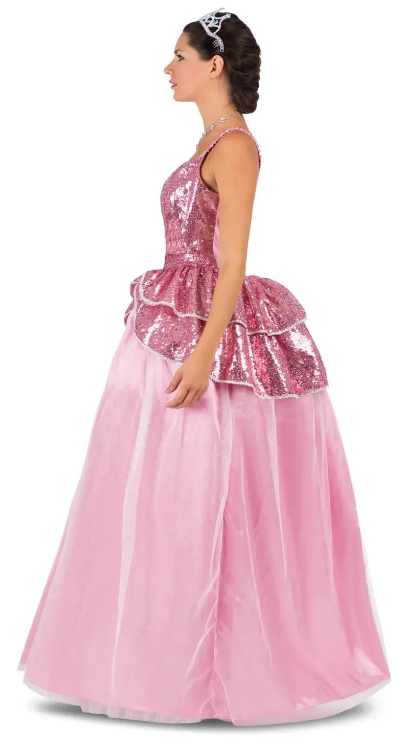 Disfraz de Princesa Rosa con Lentejuelas para Mujer - Image 4