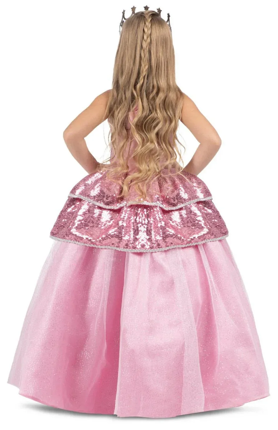 Disfraz de Princesa Rosa con Lentejuelas para Niña - Image 4