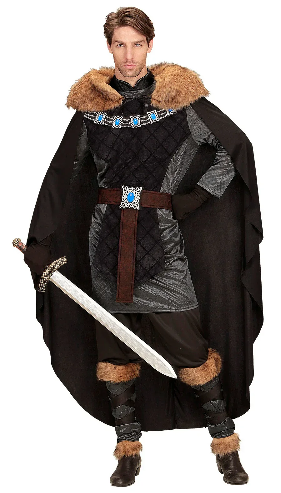 Disfraz de Príncipe Medieval Oscuro para Hombre - Image 3