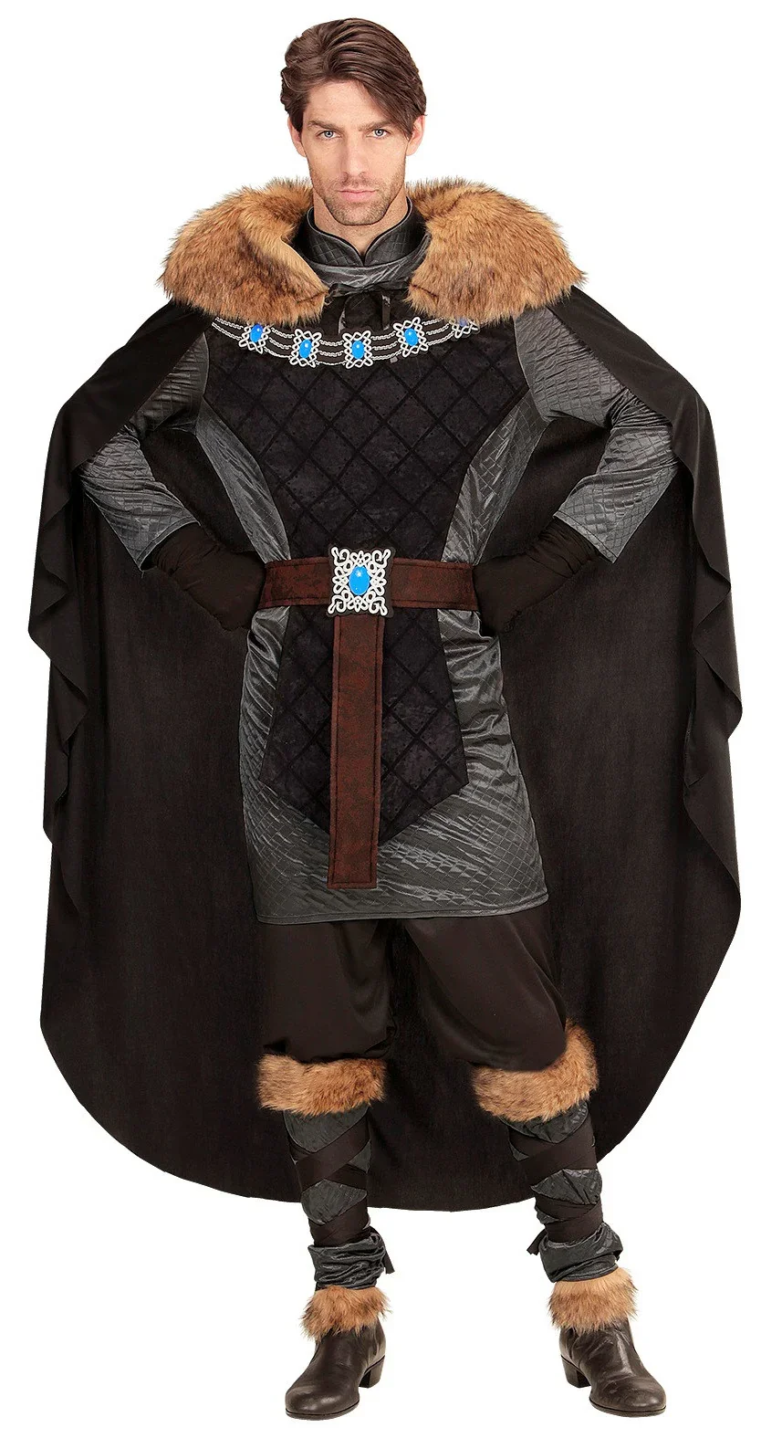 Disfraz de Príncipe Medieval Oscuro para Hombre - Image 4