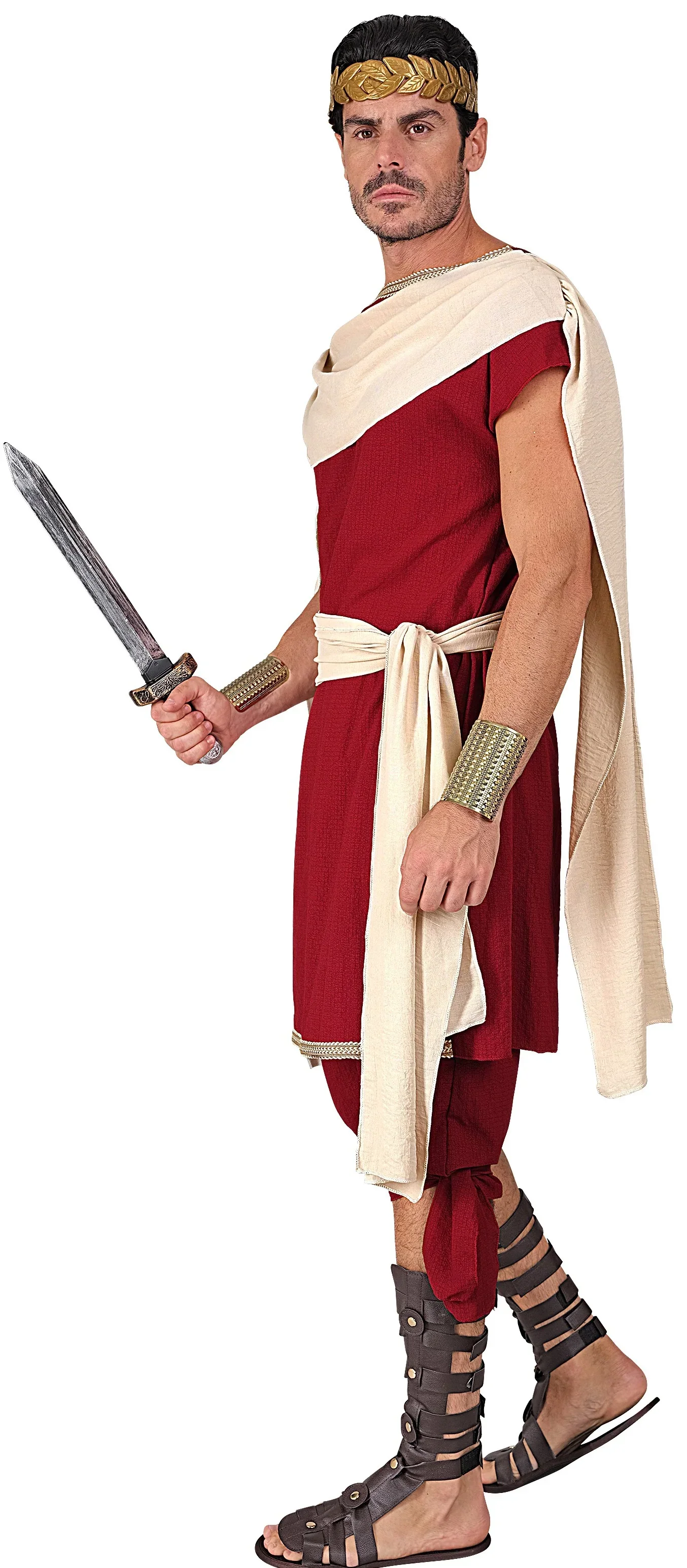 Disfraz de Príncipe Romano Granate para Hombre - Image 4