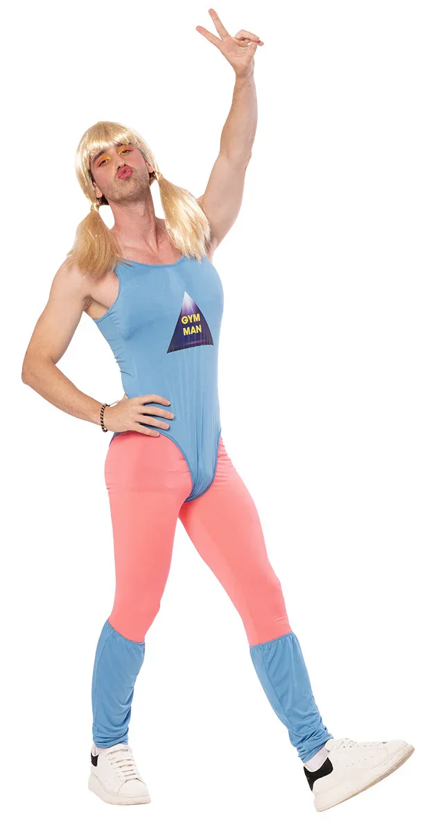 Disfraz de Profesora de Aerobic Años 80 para Hombre - Image 4
