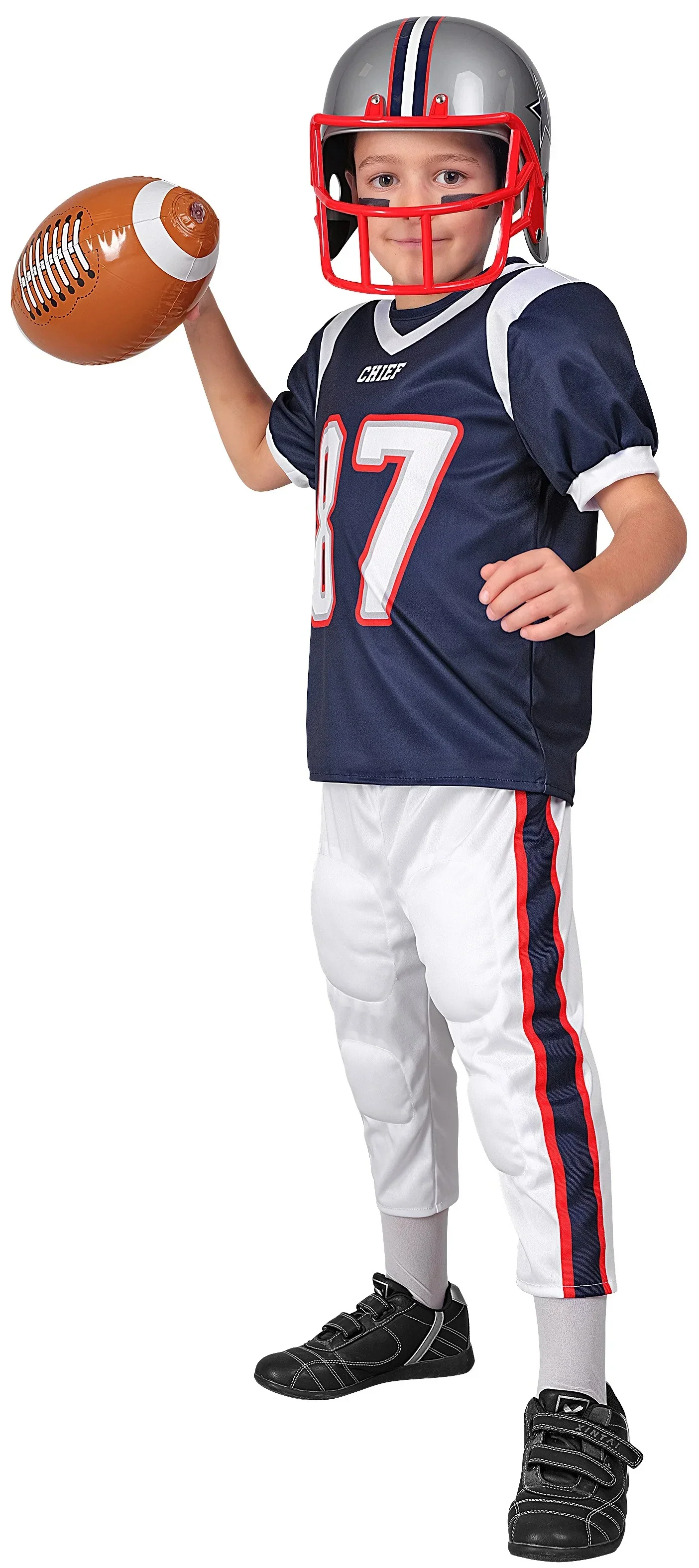 Disfraz de Quaterback de Fútbol Americano Azul para Niño - Image 3