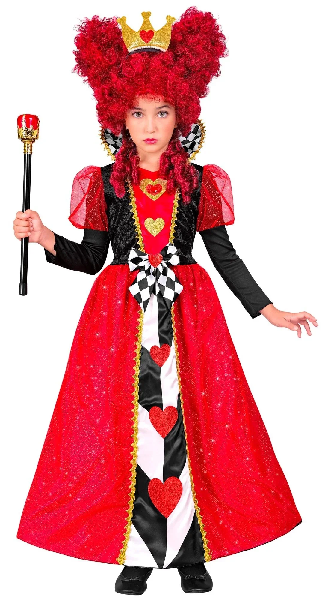 Disfraz de Reina de Corazones Estilosa Infantil - Image 4