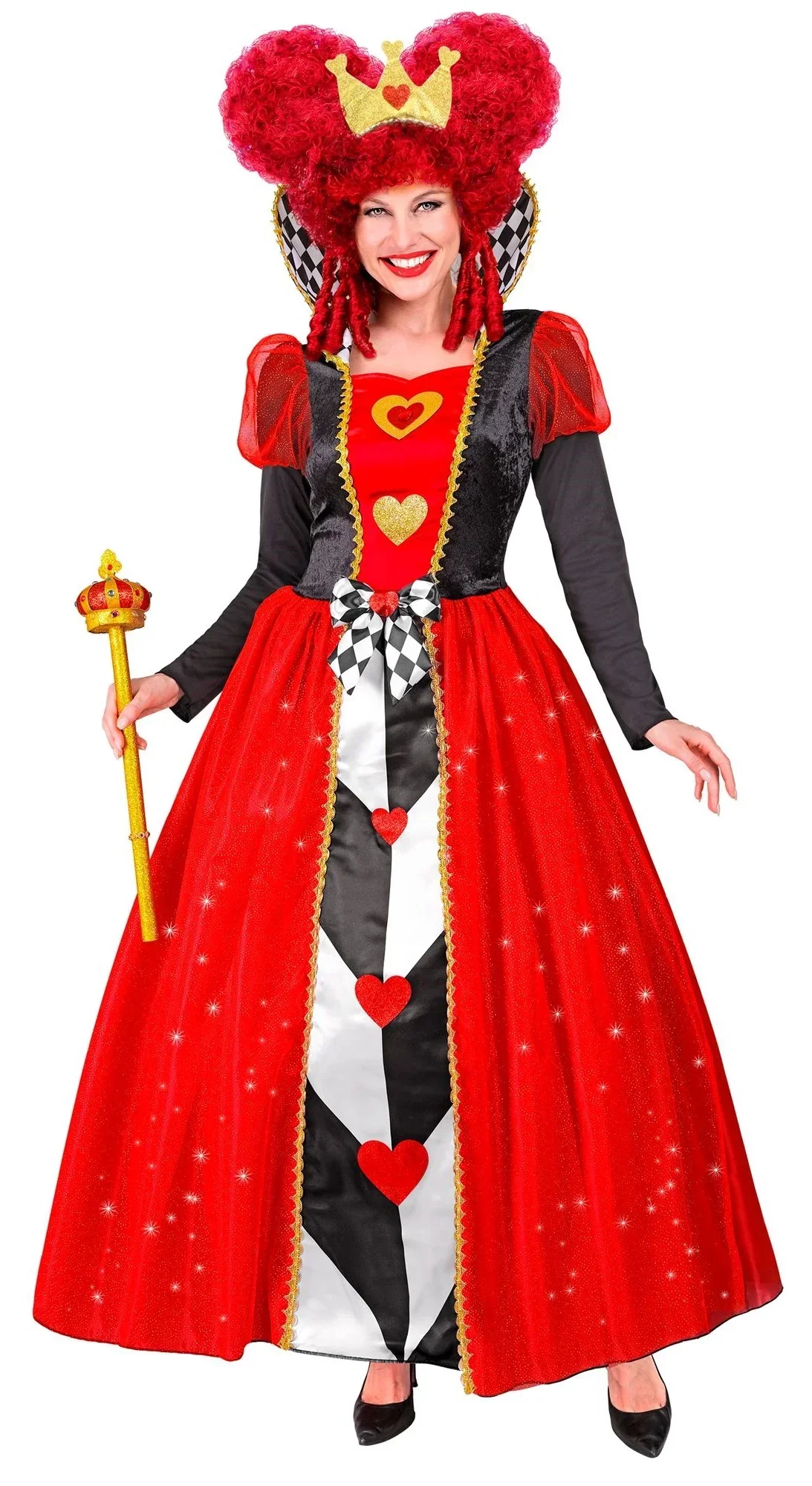 Disfraz de Reina de Corazones Estilosa para Mujer