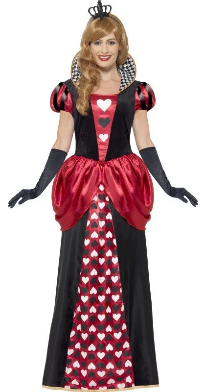 Disfraz de Reina de Corazones Largo para Mujer - Image 4