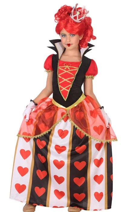 Disfraz de Reina de Corazones para Niña