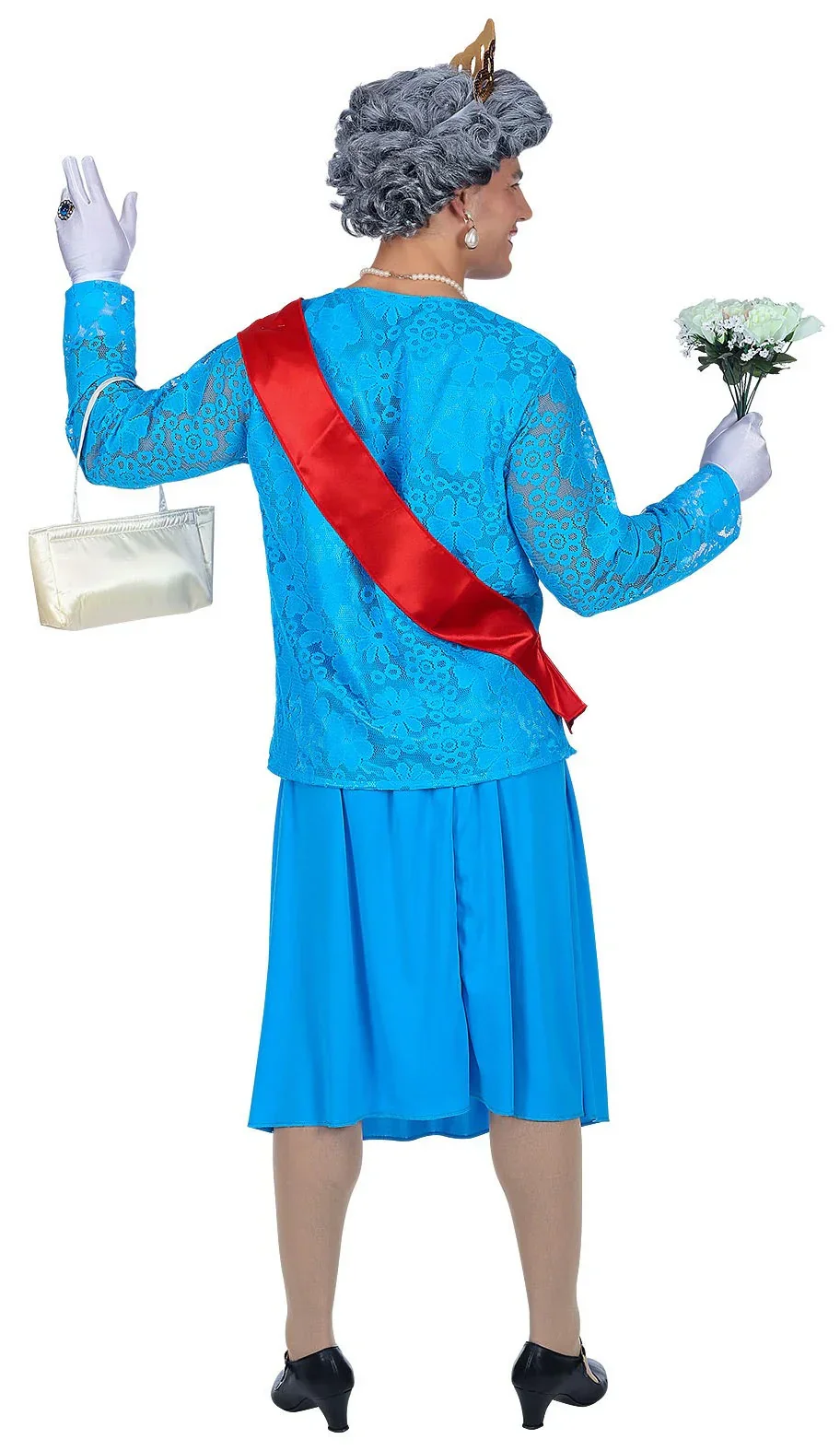 Disfraz de La Reina de Inglaterra para Adulto - Image 2
