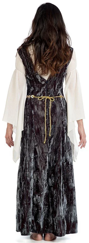 Disfraz de Reina Medieval Azul Premium para Mujer - Image 2