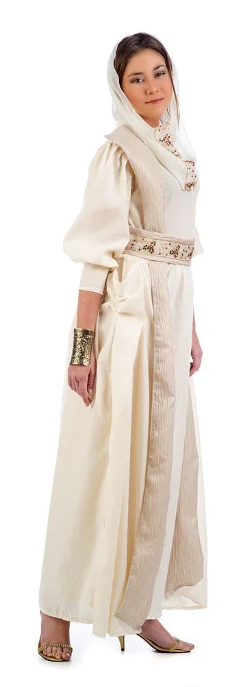 Disfraz de Reina Medieval Blanca para Mujer - Image 3