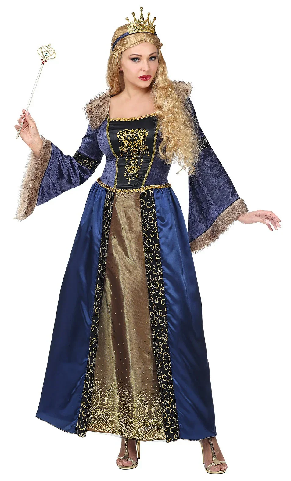 Disfraz de Reina Medieval Elegante para Mujer - Image 3