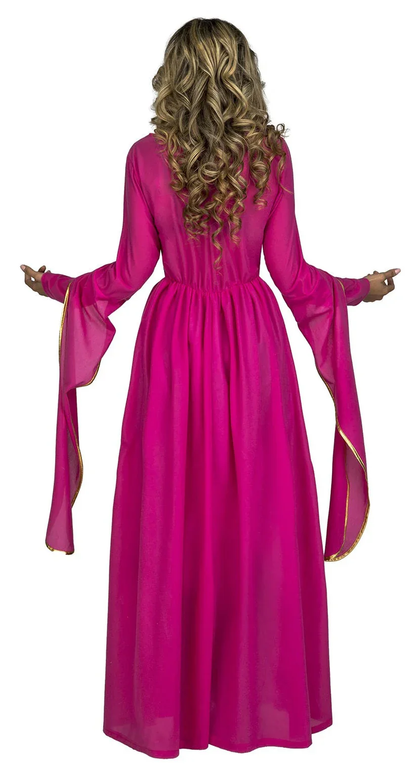 Disfraz de Reina Medieval Rosa para Mujer - Image 2