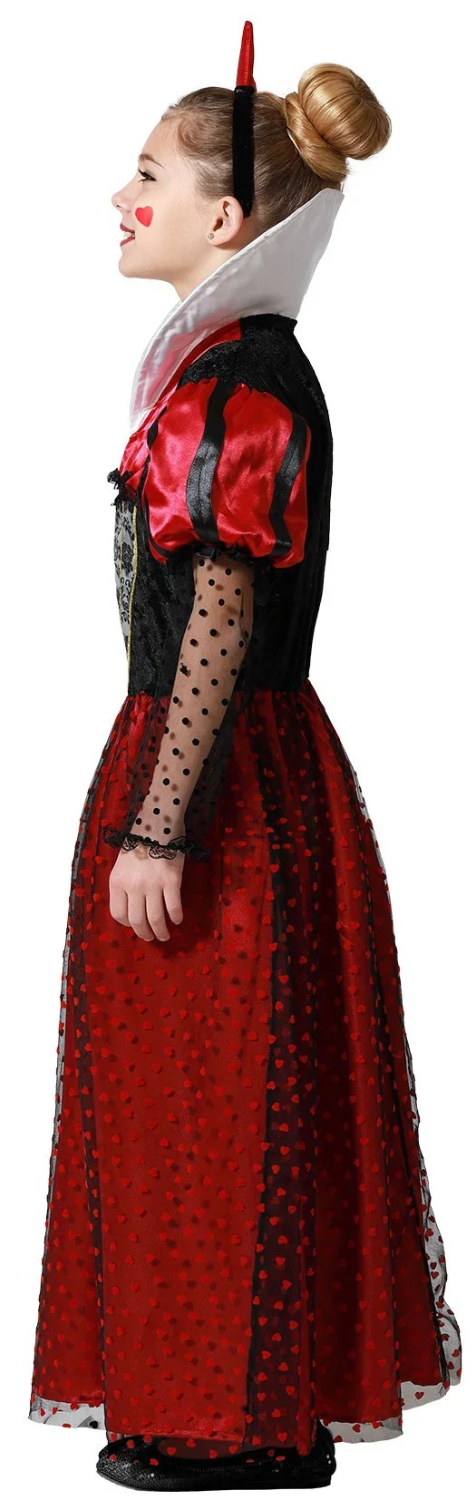 Disfraz de Reina Roja de Corazones Infantil - Image 3