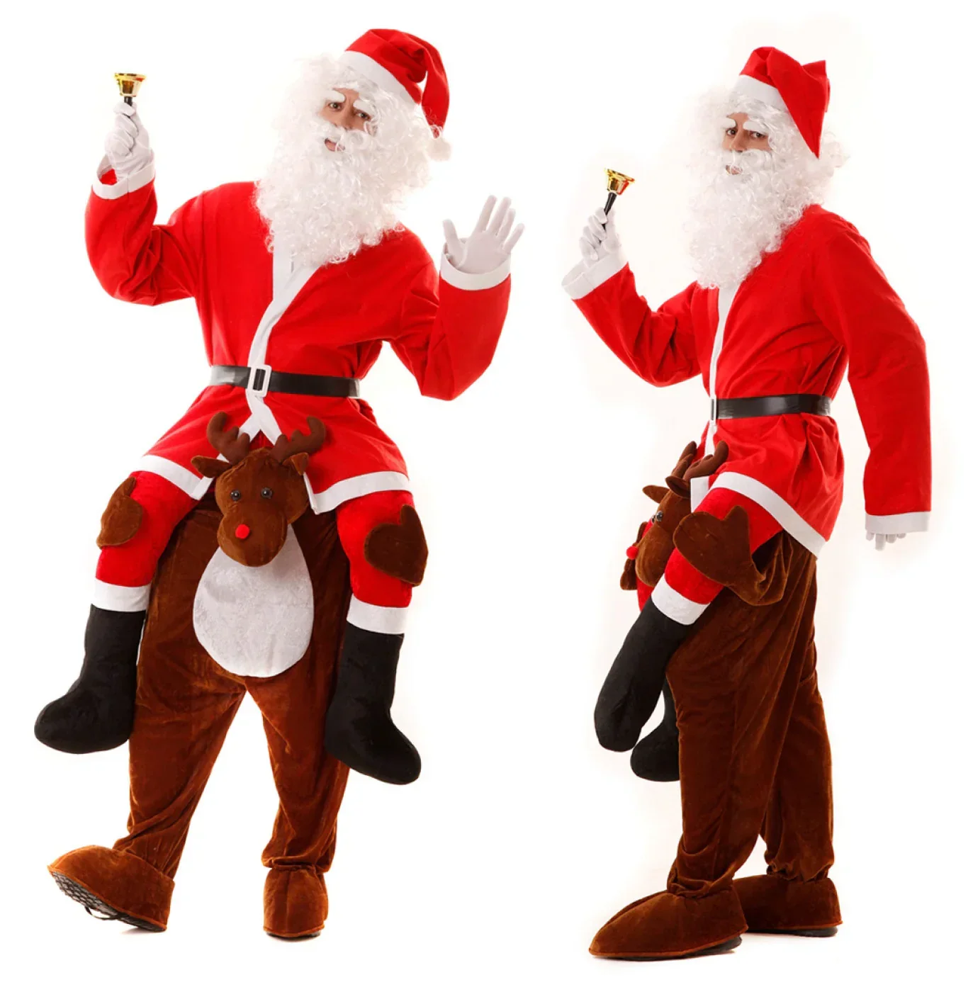 Disfraz de Reno con Papá Noel a Hombros - Image 3