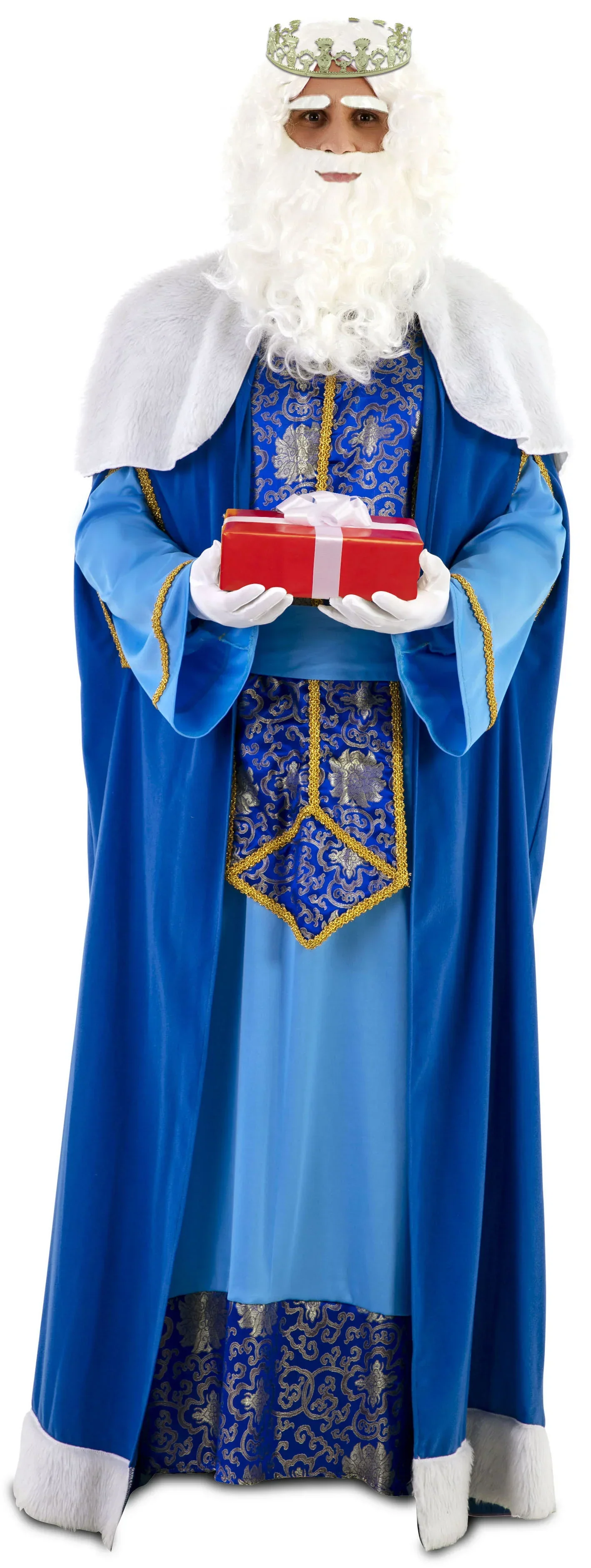 Disfraz de Rey Mago Azul Clásico para Hombre - Image 4