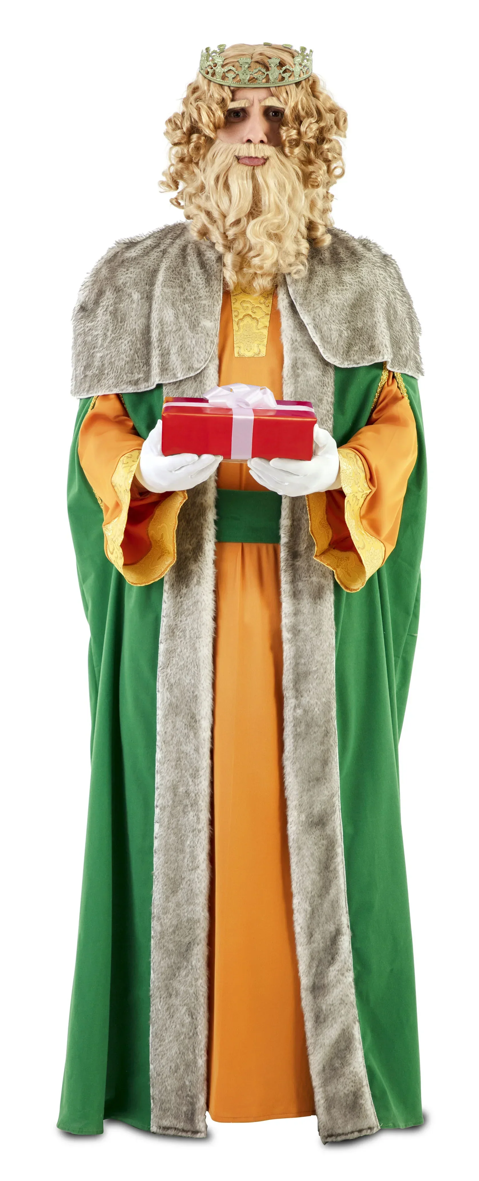 Disfraz de Rey Mago Verde Clásico para Hombre - Image 3