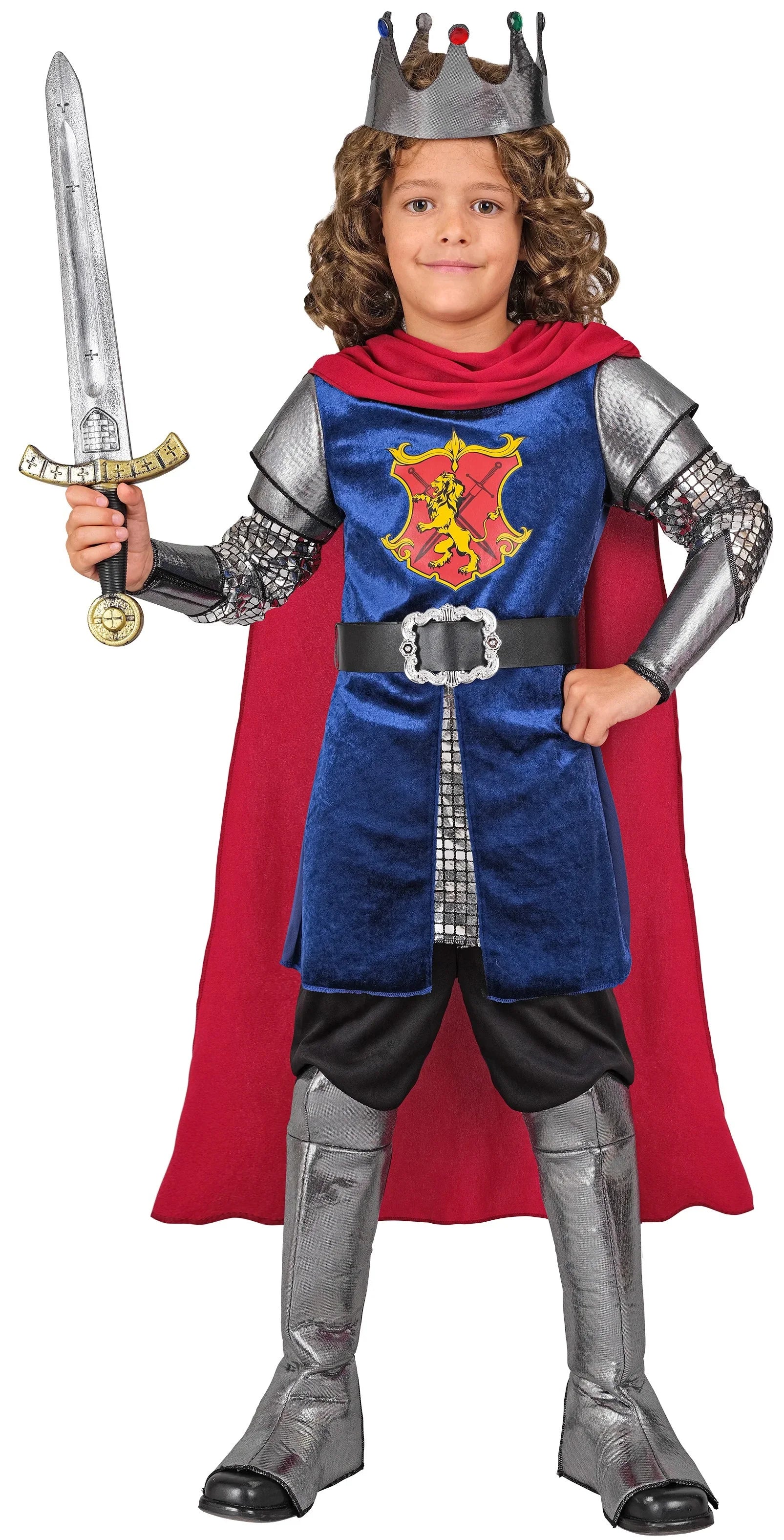 Disfraz de Rey Medieval con Armadura para Niño