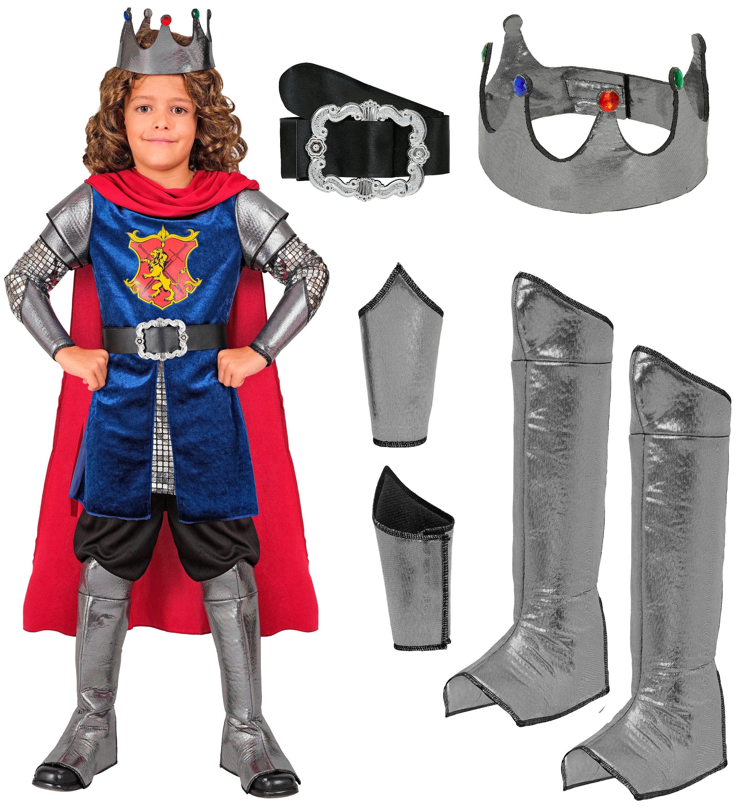 Disfraz de Rey Medieval con Armadura para Niño - Image 5